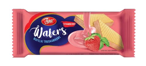 Wafelki truskawkowe 80g