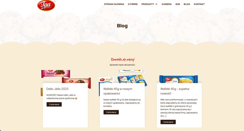 Blogi cukiernicze - Iga