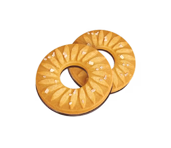 Rings o smaku waniliowym z cukrem i polewą kakaową
