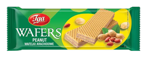 Wafelki orzechowe 160g