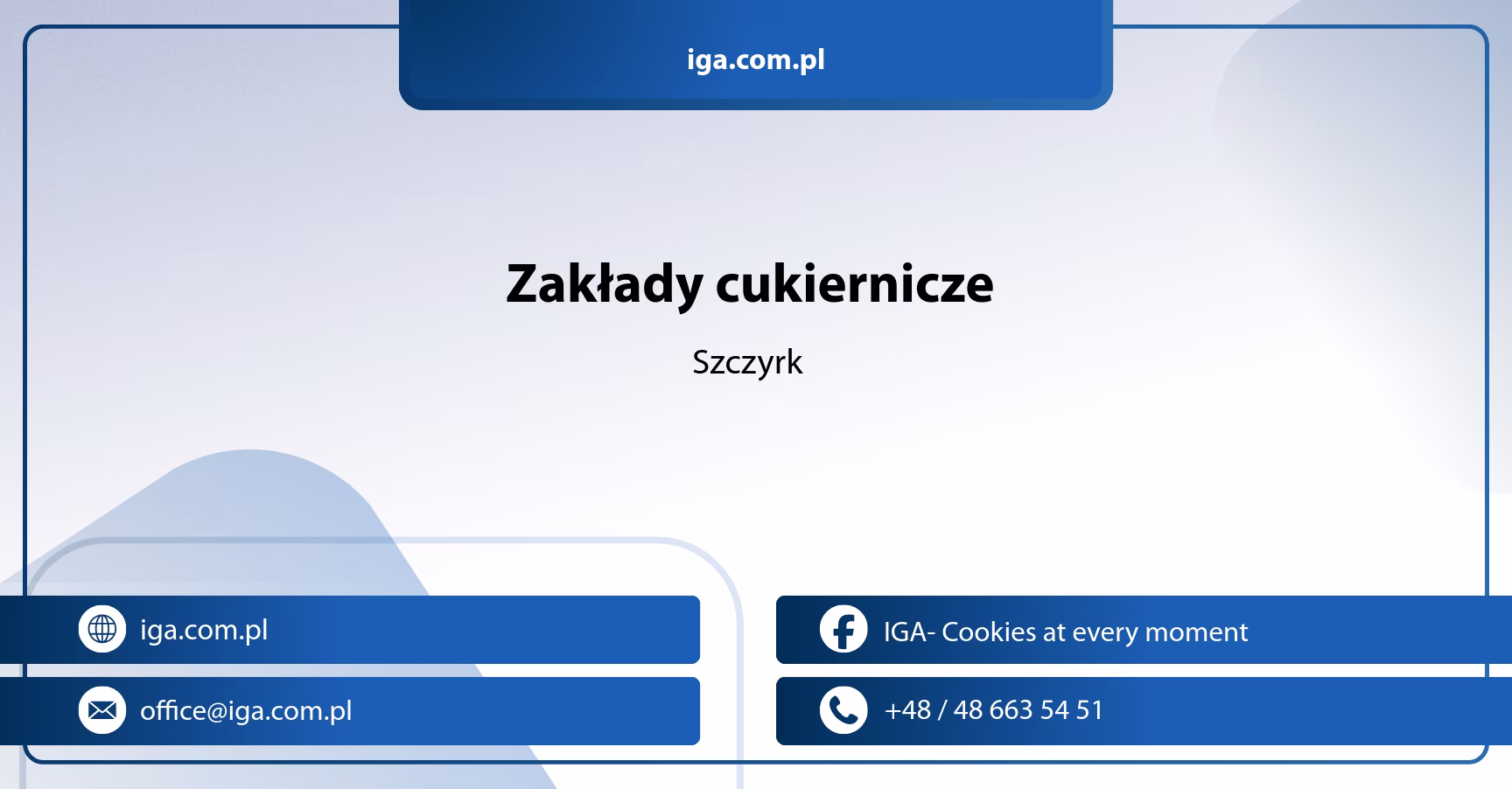 Zakład cukierniczy dla Szczyrku