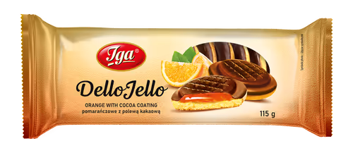 Dello Jello biszkopty pomarańczowe