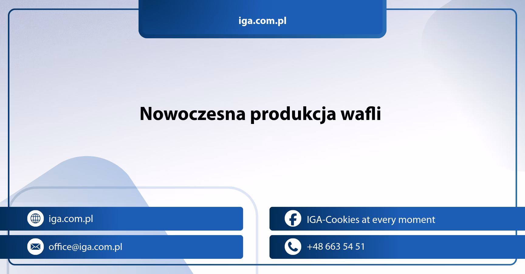 Nowoczesna produkcja wafli