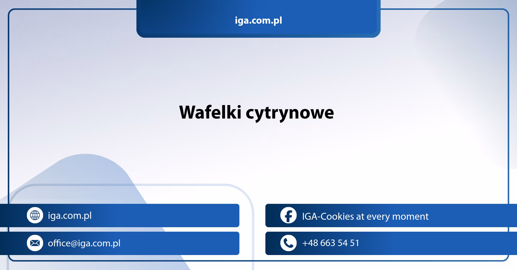 Wafelki cytrynowe